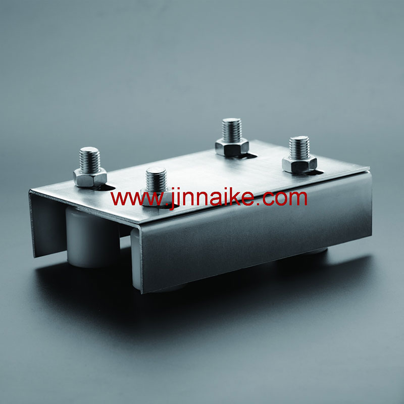 Galvanized Guide Bracket With Nylon Roller