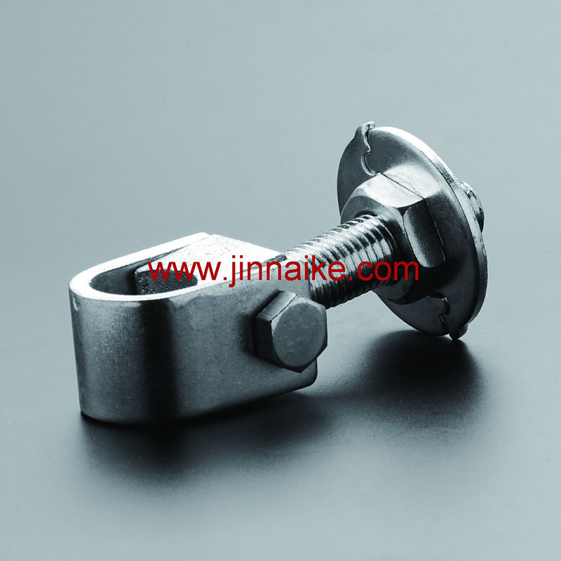 Iron Adjustable Gate Hinge With Round Plate