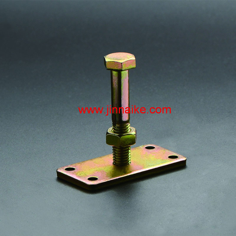 Adjustable Pin With Plate For Fastening