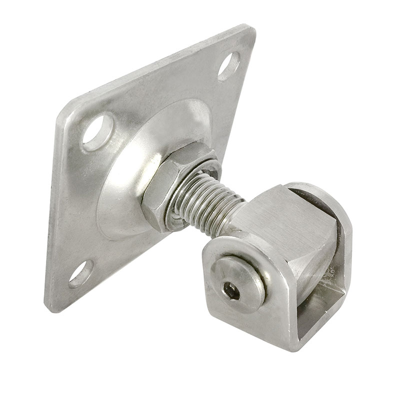 Adjustable Gate Hinge with Square Plate（304,stainless steel）