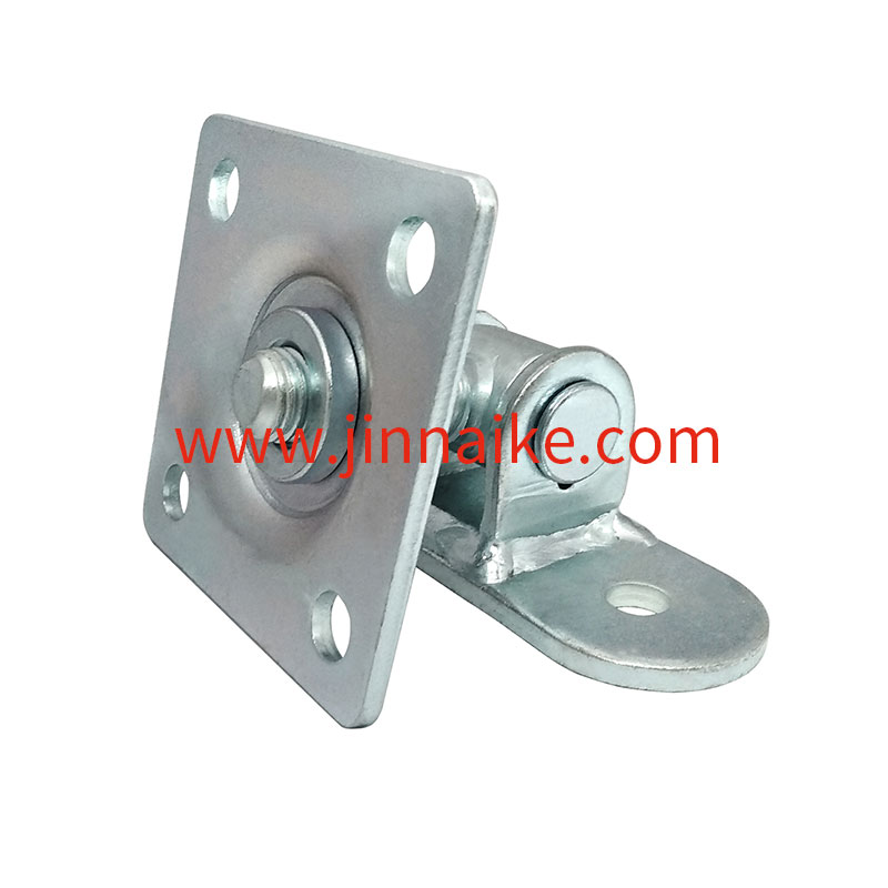 Gate Hinge  with  Mounting Plates, Square Plate
